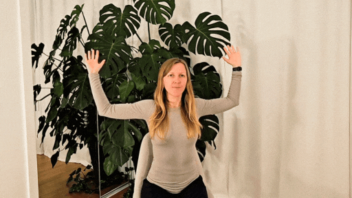 Horizontal internal and external rotation for shoulder stiffness relief