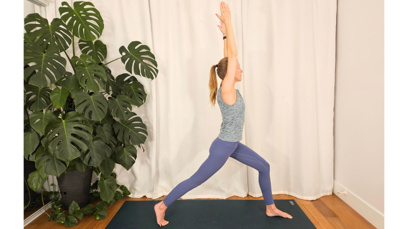 Stretch and strengthen with High Lunge